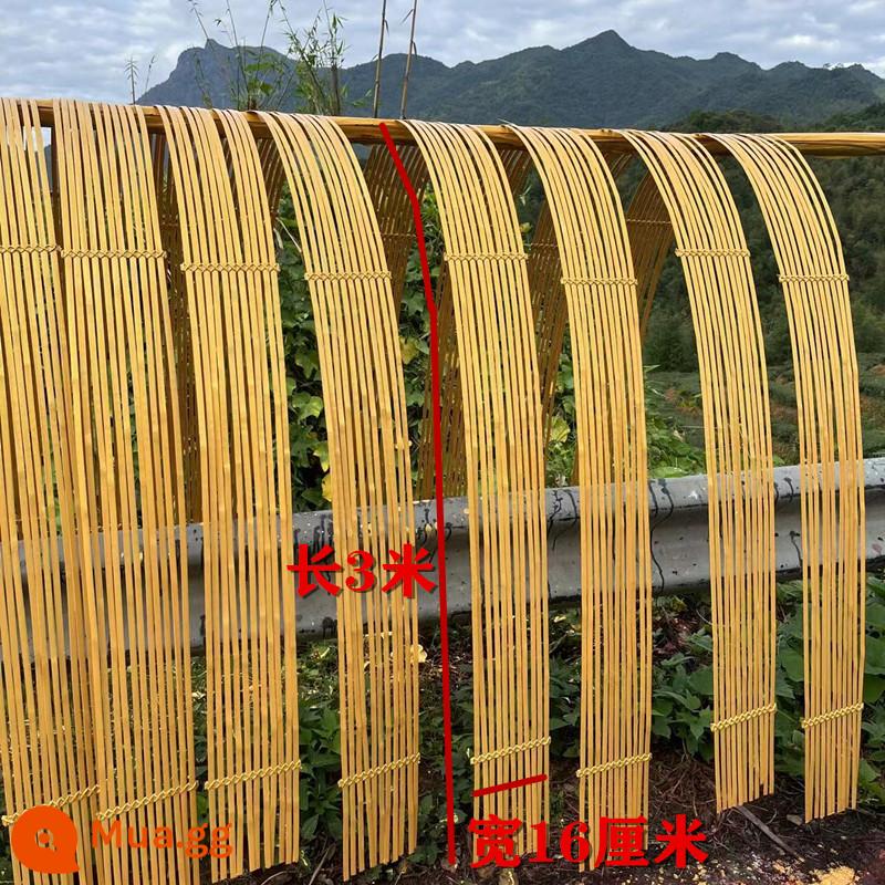 Nhuộm lát tre màu đỏ, xanh lá cây, vàng, xanh dương và đỏ dải tre chất liệu tre handmade DIY mỏng lát tre hoa trang trí đám cưới - Hàng tre vàng dài 3 mét, rộng 16 cm