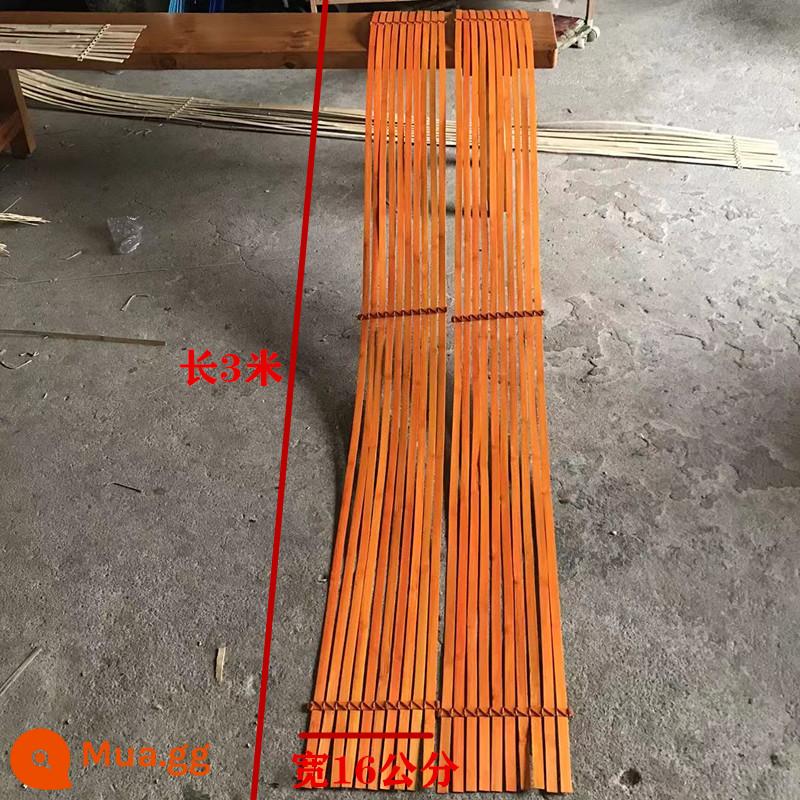 Nhuộm lát tre màu đỏ, xanh lá cây, vàng, xanh dương và đỏ dải tre chất liệu tre handmade DIY mỏng lát tre hoa trang trí đám cưới - Hàng tre màu cam dài 3 mét, rộng 16 cm