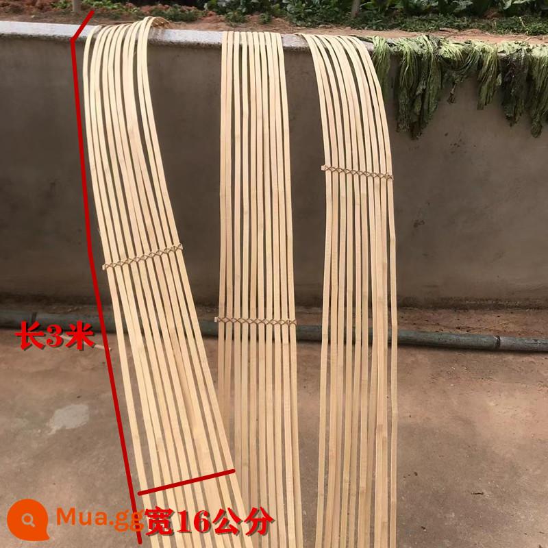 Nhuộm lát tre màu đỏ, xanh lá cây, vàng, xanh dương và đỏ dải tre chất liệu tre handmade DIY mỏng lát tre hoa trang trí đám cưới - Hàng tre vàng nguyên bản dài 3m, rộng 16cm