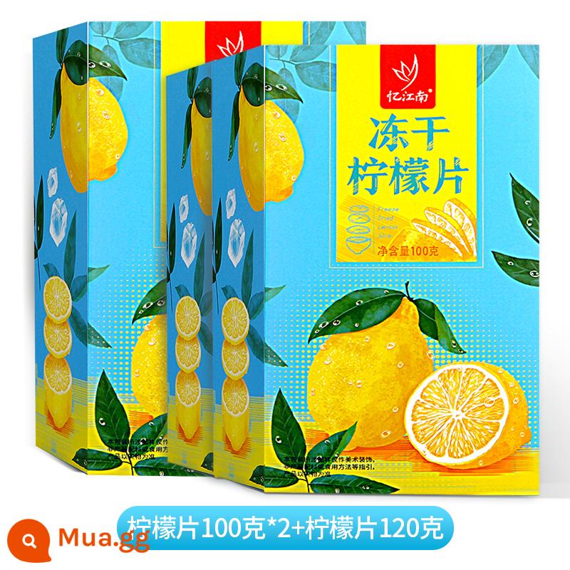 Nhớ lại Jiangnan 120g trà trái cây sấy khô ăn liền đóng gói riêng lẻ ngâm trong nước cho nam và nữ trà trái cây đông khô mật ong lát chanh - Mua 1 shot 3 = lát chanh 100g*2 + lát chanh 120g