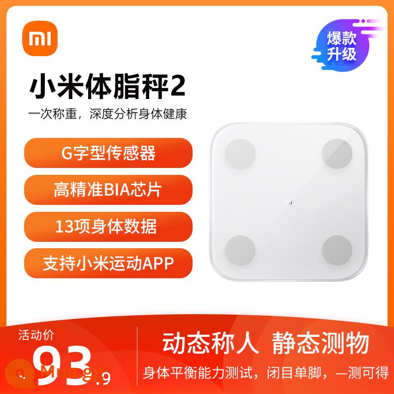 Xiaomi Mijia Body Fat Scale 2 Cân điện tử giảm béo chính xác thông minh Mini Healthy Home Scale 2 Smart Scale - Máy đo mỡ cơ thể Xiaomi 2