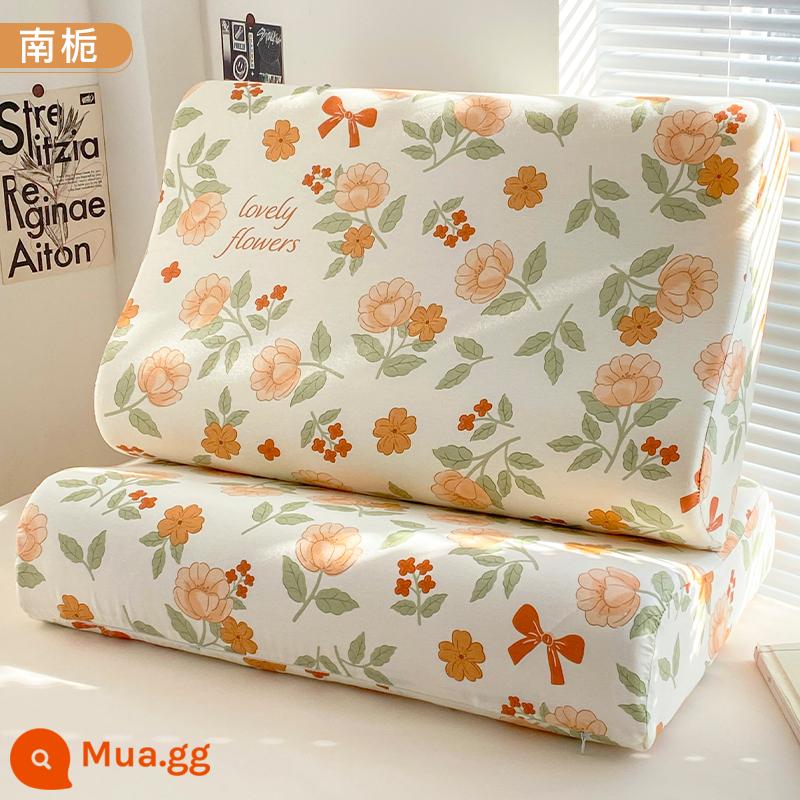 Vỏ gối cao su cotton, cặp vỏ gối cotton nguyên chất, vỏ gối trí nhớ đơn 30x50 hộ gia đình trẻ em 2 - ZTM Nanzhi [gói đơn vỏ gối cao su cotton]