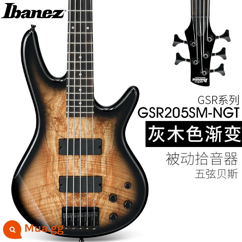 Ibanez Ibanna bass guitar người mới bắt đầu mục nhập bass điện bass bốn dây GSR200/320 bass điện - Độ dốc màu gỗ xám GSR205SM-NGT