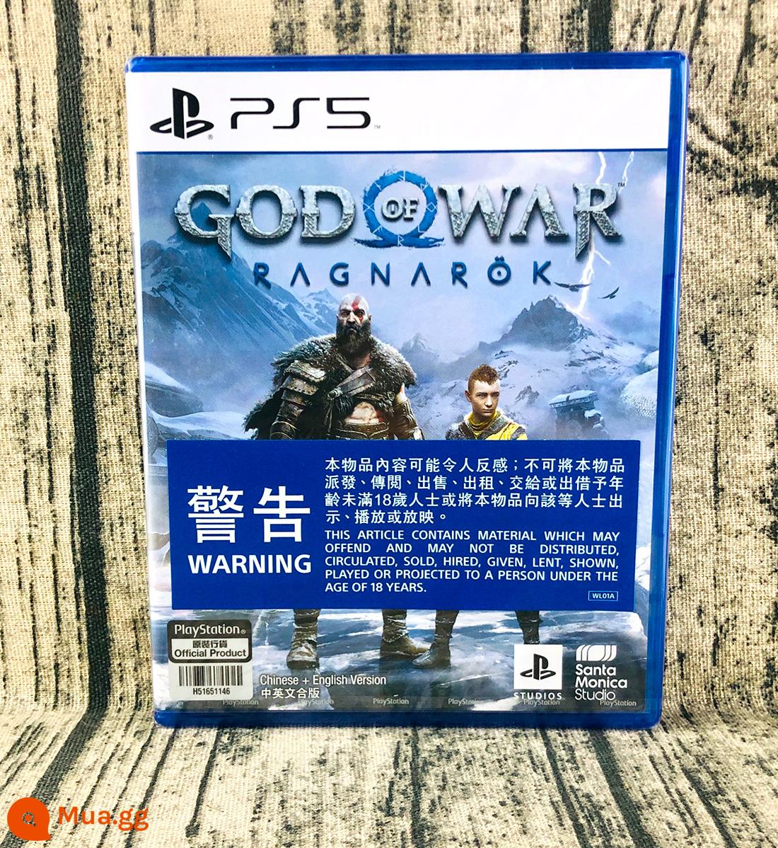 Trò chơi Sony PS5 God of War 5 Ragnarok phiên bản Hồng Kông phiên bản Trung Quốc với mã đặc biệt phát hành đầu tiên ngay lập tức - Phiên bản PS5 Hồng Kông phiên bản tiêu chuẩn Trung Quốc hoàn toàn mới (bản gốc có dấu hiệu cảnh báo))