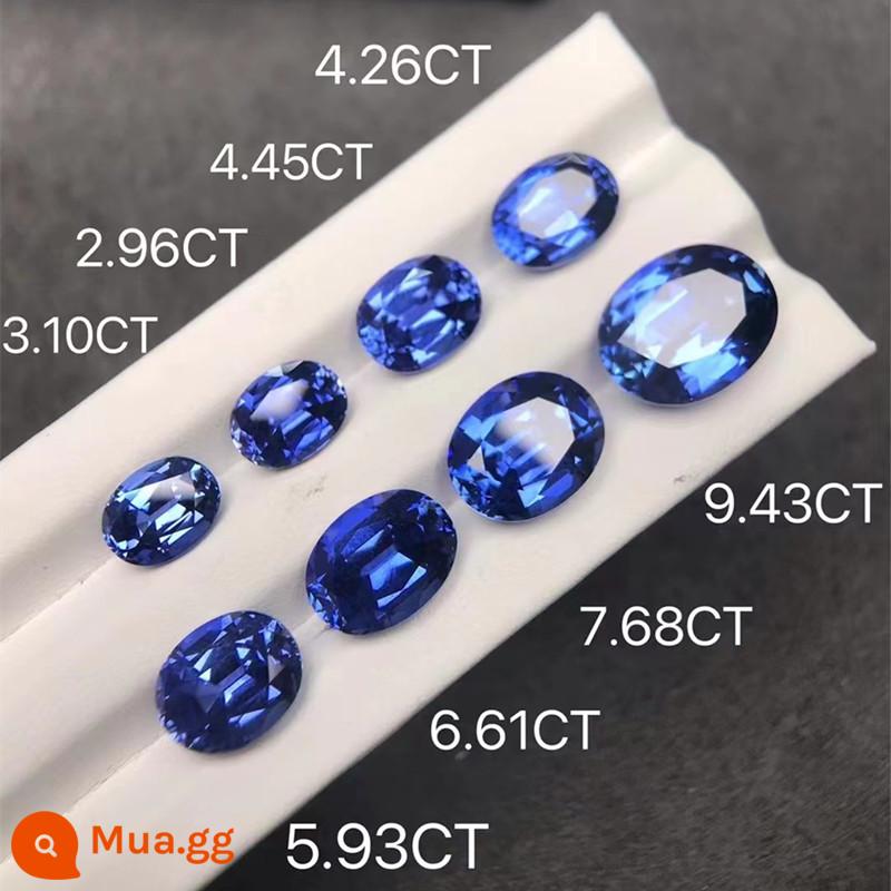 [Nhà Đẹp] Phương pháp kéo trong phòng thí nghiệm để nuôi cấy hoa ngô đá sapphire trần màu xanh hoàng gia chống lại tự nhiên - Hình dạng gối một carat màu xanh hoàng gia