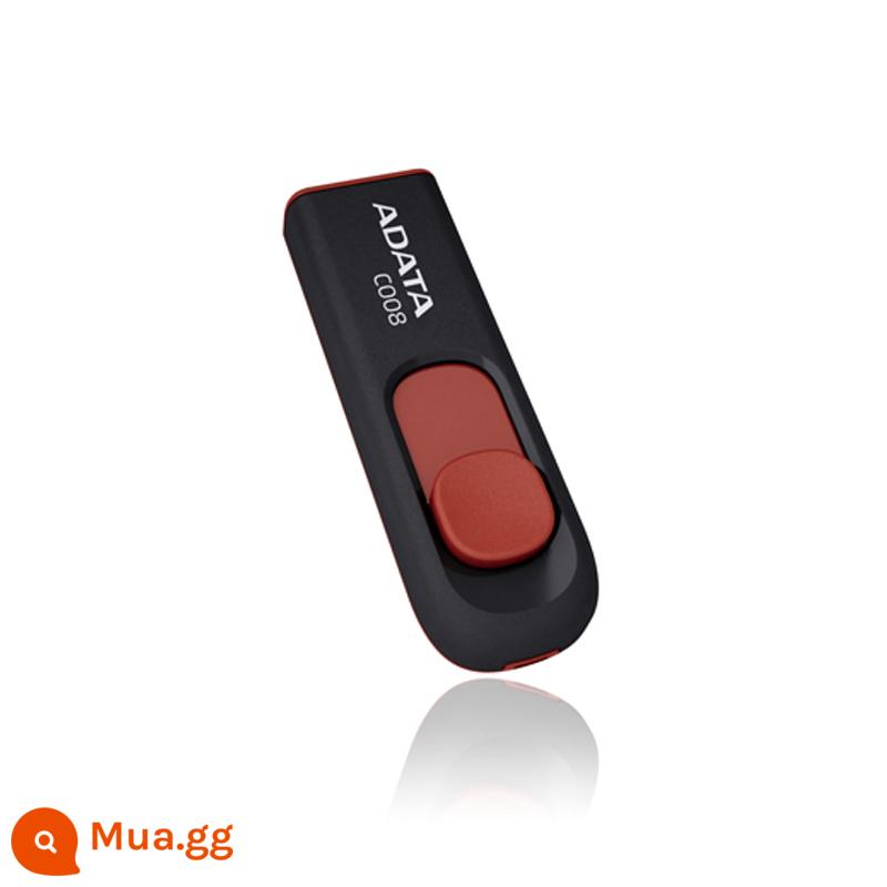 ADATA/ADATA U Disk C008 16G Telescopic Push-Pull USB2.0 Qingqi Portable Business Gift Disk - đen