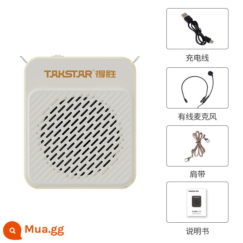 Takstar trúng giải tai nghe loa HM-700 Little Bee đào tạo giáo viên hướng dẫn viên du lịch micro đeo đầu khuyến mãi - E188 tiêu chuẩn trắng ngà [dây chuyền ngọc trai miễn phí❤]