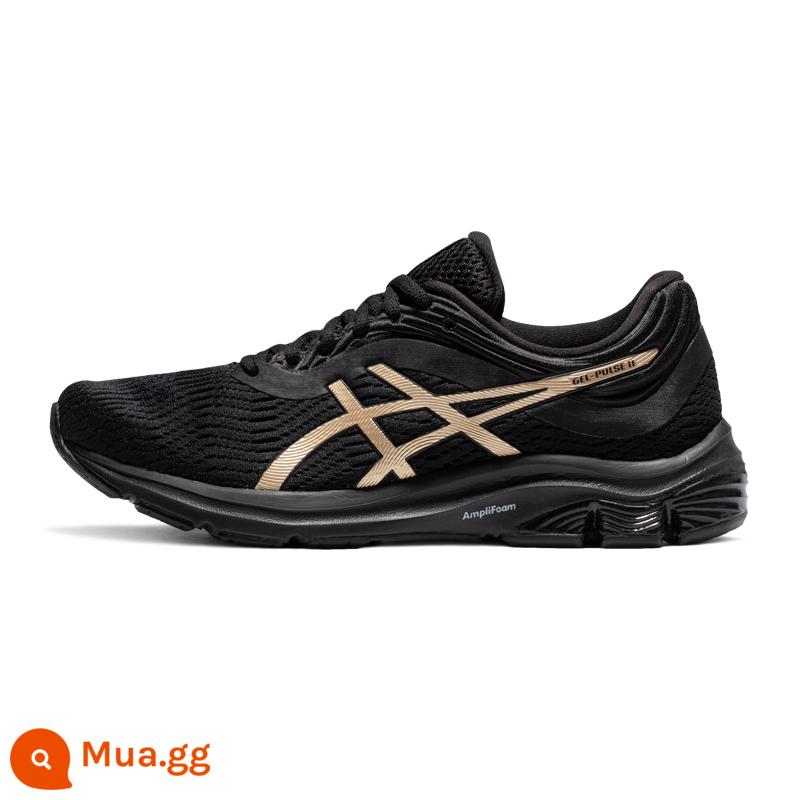 Giày chạy bộ nữ ASICS Arthur mùa thu đông GEL-PULSE 11 Giày thể thao lưới đệm thoáng khí - Màu đen màu vàng/