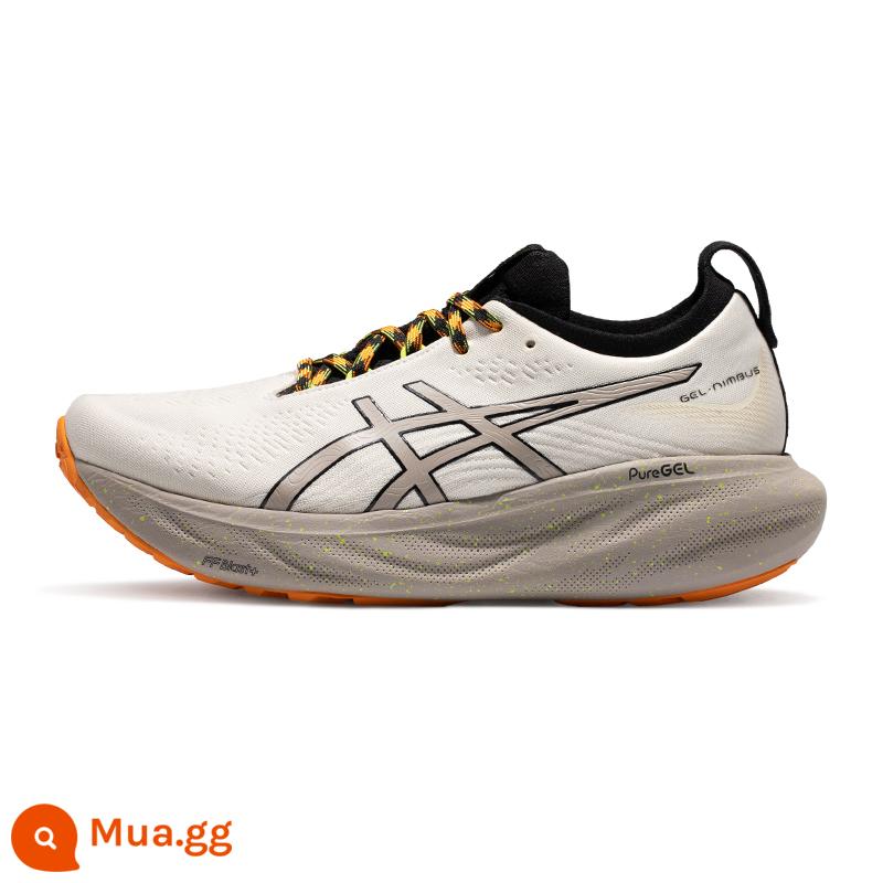 Giày chạy bộ nam nữ ASICS GEL-NIMBUS 25 giày chạy bộ chuyên nghiệp đệm giày thể thao hồi phục - Màu trắng nhạt -Nam