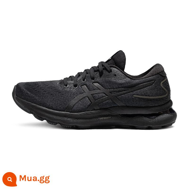 Giày chạy bộ nam ASICS Arthur 2022 mới mùa thu đông GEL-NIMBUS 24 Giày thể thao đệm thoáng khí - Đen [rộng 2E cuối cùng]