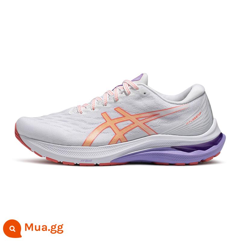 Giày thể thao nữ ASICS mới GT-2000 11 hỗ trợ ổn định giày chạy bộ có đệm thoáng khí - trắng/cam