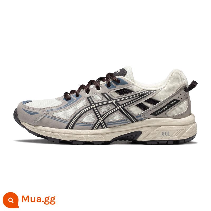 Giày chạy việt dã ASICS Arthur mùa hè mới GEL-VENTURE 6 dành cho nam - Màu trắng sữa/xám/ —Nữ