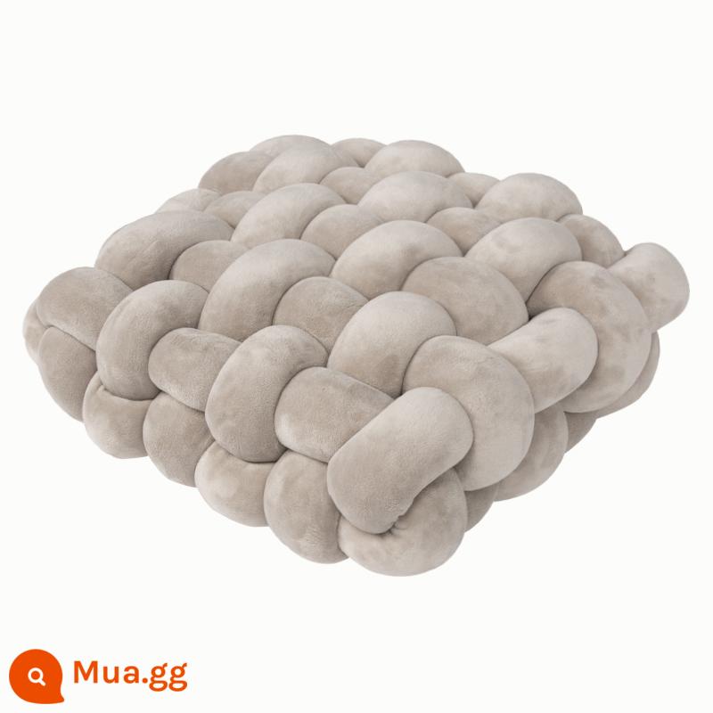 Đệm ghế đệm sàn lười mềm đệm chiếu tatami cửa sổ futon tựa lưng một văn phòng lưới đỏ rắm đệm - Màu xám Ba Tư [trọng lượng cao nhưng không mềm]