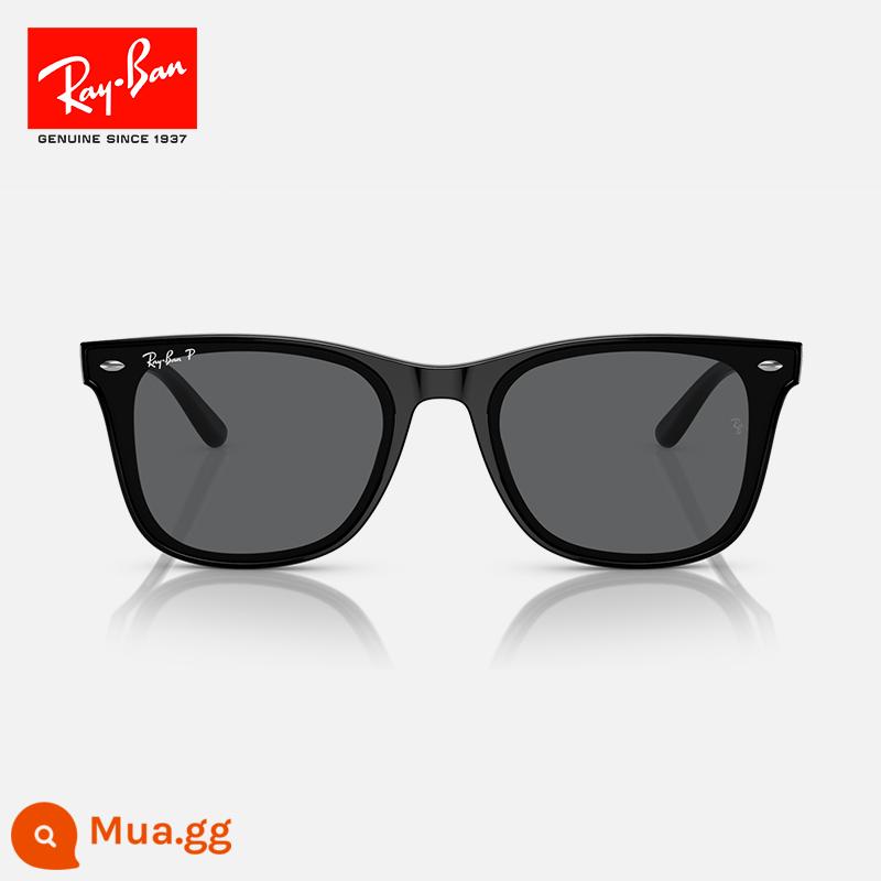 Kính râm RayBan Ray-Ban, kính râm du lịch siêu phân cực màu đen thời thượng và cá tính 0RB4391D - [Phân cực] Ống kính phân cực khung đen 601/81 màu xám đậm 65mm