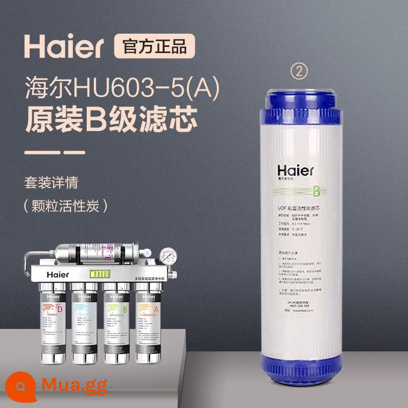 Máy lọc nước Haier lõi lọc hộ gia đình uống trực tiếp máy lọc nước nhà bếp HU603-5A trọn bộ lõi lọc chính hãng - Than hoạt tính dạng hạt loại B