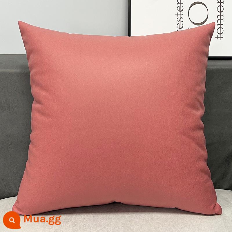 Tùy chỉnh công nghệ vải gối ánh sáng sang trọng Orange sofa da phòng khách đầu giường lớn đệm lưng gối gối không có lõi - Phấn má hồng kiểu cổ điển (vỏ gối + lõi gối)