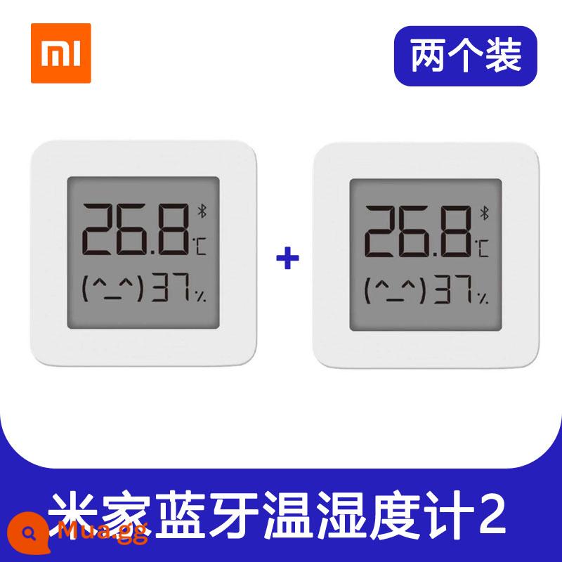 Xiaomi Mijia Bluetooth Nhiệt Độ Đồng Hồ Đo Thế Hệ Thứ 2 Nhà Thông Minh Phòng Ngủ Phòng Bé Phòng Ngủ Điện Tử Có Độ Chính Xác Cao Đồng Hồ Giám Sát - Máy đo nhiệt độ và độ ẩm Bluetooth Mijia thế hệ thứ 2 [Gói 2] - Giao hàng trong ngày