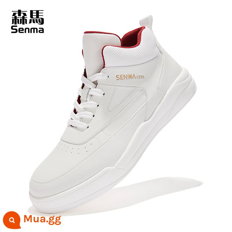 Semir Giày Cao Cấp Màu Trắng Cho Nam Mùa Đông Nhung Nam Giày Nhỏ Màu Trắng Giày Nam Thể Thao giày cotton thông thường giày thể thao - Cơm Champagne/Single Mile Four Seasons [lớn hơn một cỡ]