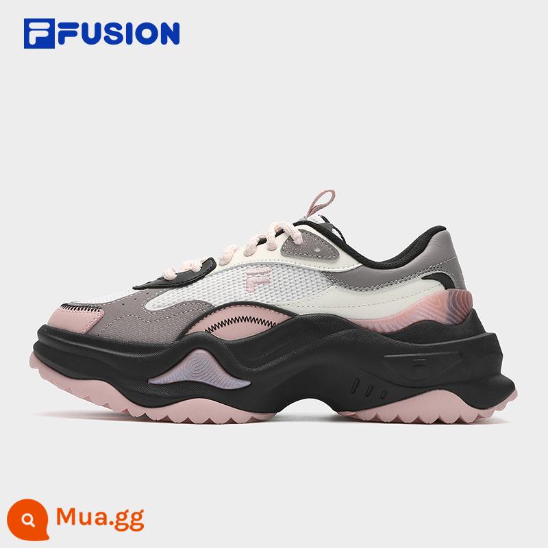 FILA FUSIONGiày nữ Fila giày bố đế dày mùa xuân 2024 giày kẹo cứng mới Giày thể thao thế hệ 2 - Sương mù mưa xám/xám kẽm-NZ