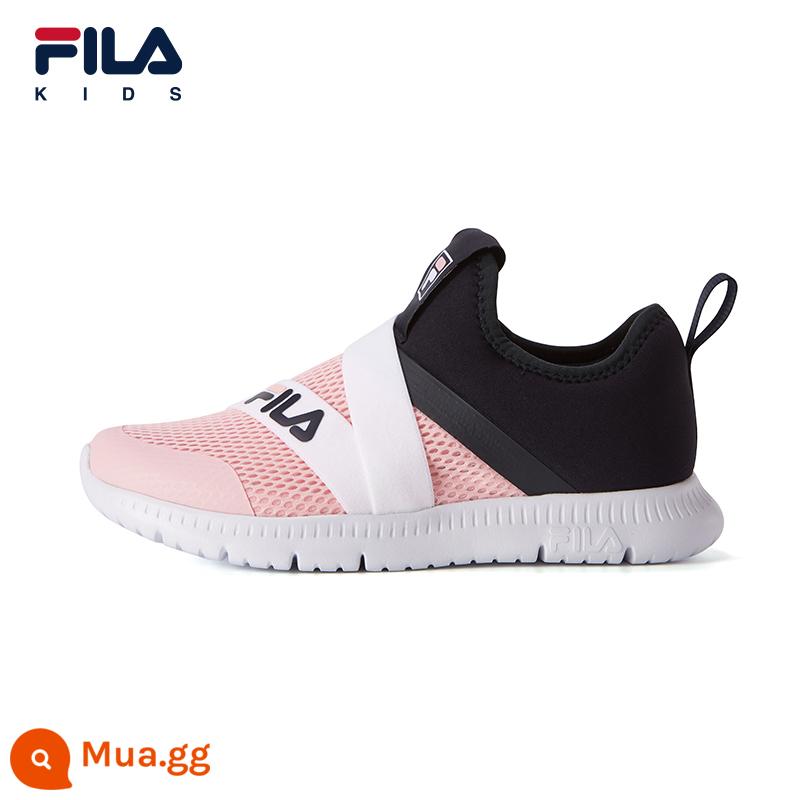 FILA KIDSFila giày trẻ em giày thể thao trẻ em mùa hè bé trai và bé gái một bàn đạp giày lưới thoáng khí giày chạy bộ - [Big Kids] Xanh huyền thoại/Hồng tươi-FNP