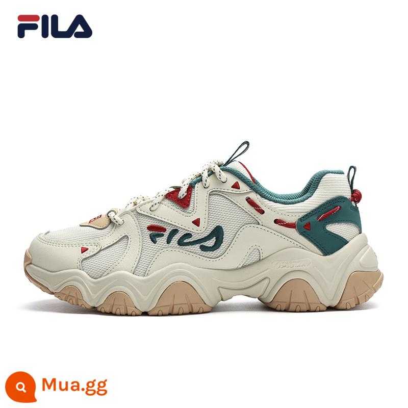 FILA Fila Mèo Móng Vuốt 4th Thế Hệ Giáng Sinh Bố Giày Mùa Xuân 2023 Mới Nữ Retro Giày Giày Thể Thao - Đám mây-CC