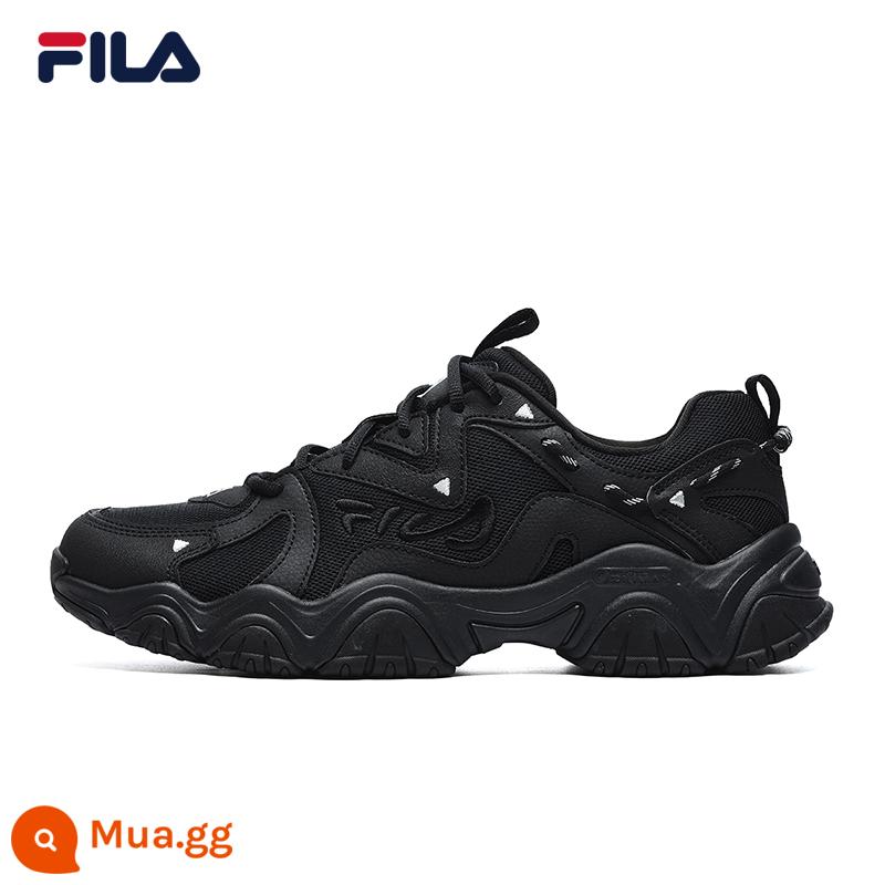 FILA Fila couple mèo vuốt giày nam thế hệ thứ 4 giày thể thao retro thời trang đế dày giày thường giày daddy giày nữ - [Nam] Đen-BK