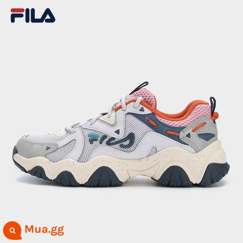 FILA Giày móng mèo Fila giày nữ thế hệ thứ 4 retro giày cũ mùa hè 2023 giày thể thao lưới thoáng khí mới - Sương mù xám/xám bồ câu-ND