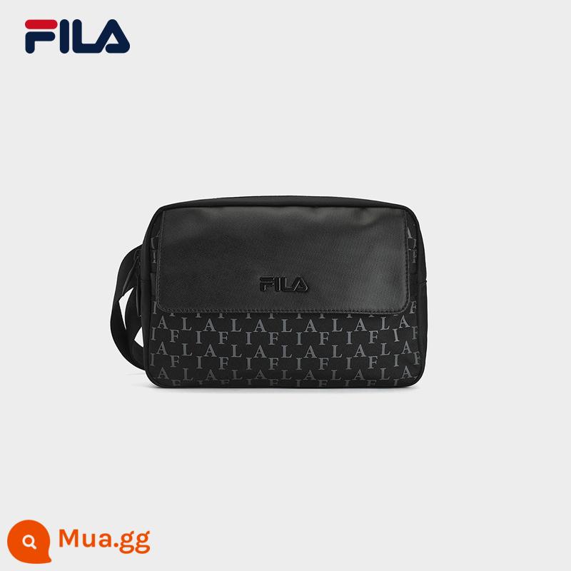 FILA Fila chính hãng Túi đeo vai nam mùa xuân 2024 thời trang mới Túi đeo vai đi kèm túi đeo chéo - Màu đen thật-BK