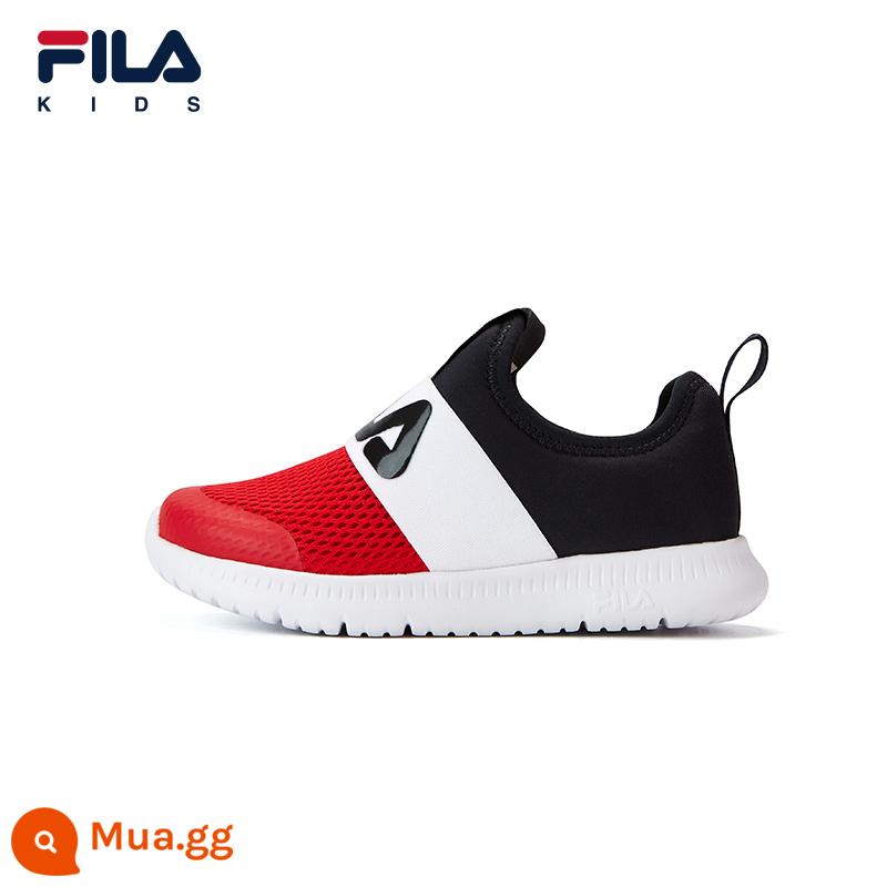 FILA KIDSFila giày trẻ em giày thể thao trẻ em mùa hè bé trai và bé gái một bàn đạp giày lưới thoáng khí giày chạy bộ - [Trẻ em] Huyền thoại xanh/Lửa đỏ-ANR