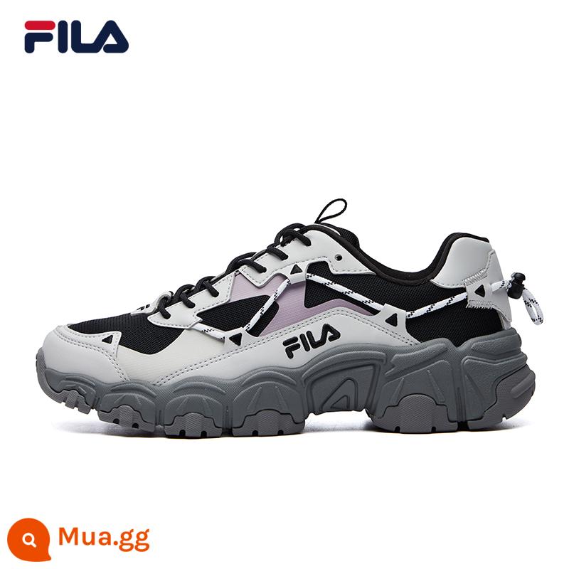 FILA Fila mèo vuốt 1 thế hệ nữ giày bố giày thời trang retro nhẹ giày thể thao đôi giày thường giày nam - [Nữ] Đen/Xám Nam Cực-BA-114111F