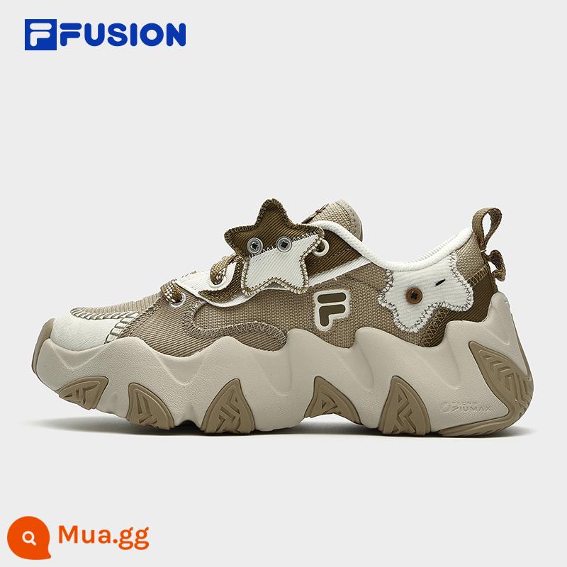 FILA FUSIONFila hợp thời trang thương hiệu sao biển giày vải nữ mùa đông 2023 mới thể thao thông thường bố giày - Sao biển/Băng Tapenade-ST