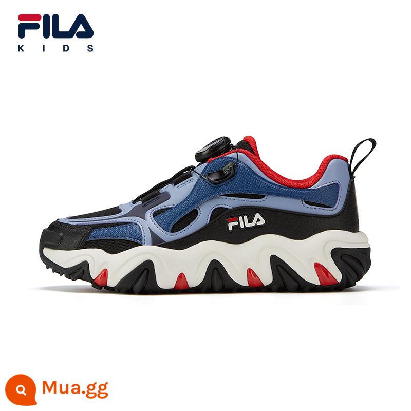 FILA KIDSFila Giày Trẻ Em Bé Trai Và Bé Gái Giày Thể Thao Mùa Đông 2023 Trẻ Em Mới Lớn Trẻ Em Núm Móng Vuốt Hổ giày - Đen/Xanh huyền thoại-QBN