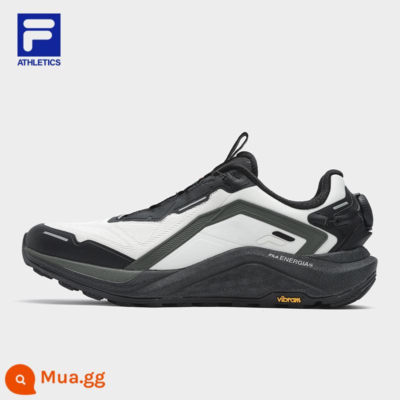 FILA FilaBOA Sói Nam Chạy Bộ Mùa Xuân 2024 Mới Ngoài Trời Núm Tập Thể Dục Thể Thao Cho Nam - Lily Trắng/Đêm Đen-LM