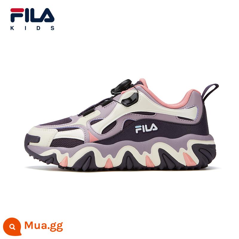 FILA KIDSFila Giày Trẻ Em Bé Trai Và Bé Gái Giày Thể Thao Mùa Đông 2023 Trẻ Em Mới Lớn Trẻ Em Núm Móng Vuốt Hổ giày - Tím đậm/xanh ba-lê-QNB