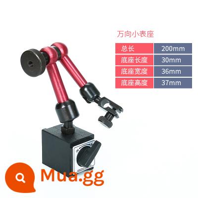 Bộ chỉ báo quay số cần hiệu chuẩn Độ chính xác của chỉ báo quay số đầu chỉ báo 0,001 phần trăm Đế từ tính đa năng 0-10 - Hộp đựng đồng hồ đa năng nhỏ màu đỏ