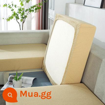 Kẻ sọc co giãn ghế sofa bao gồm tất cả kết hợp ghế sofa đệm tựa lưng bọc ghế sofa đa năng bọc ghế sofa - Kẻ sọc màu be chải