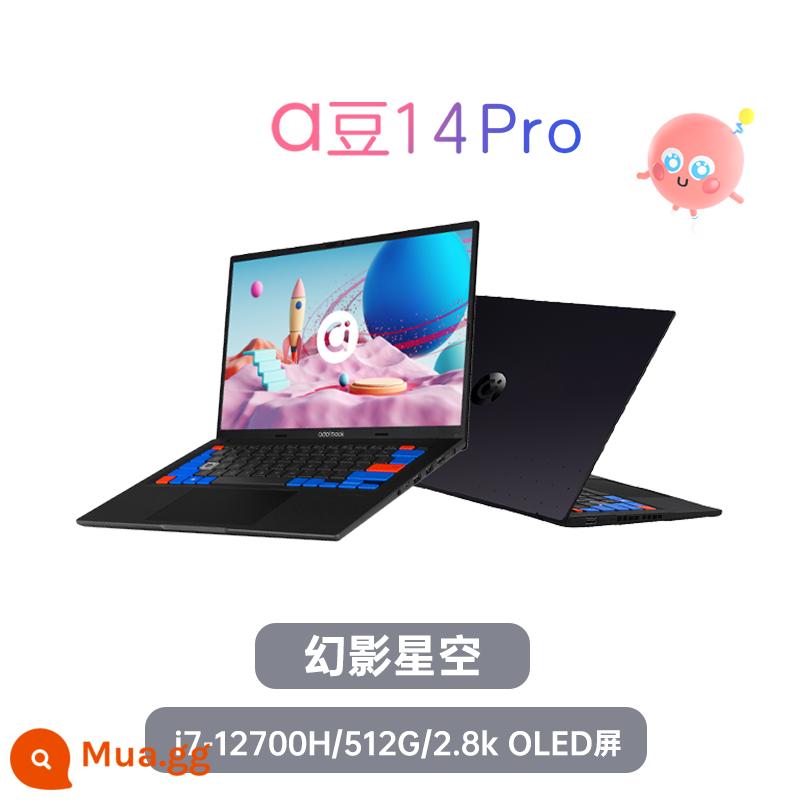 [Máy tính xách tay mỏng và nhẹ hiệu suất cao] ASUS a Bean 14 2023 Intel Core i5 thế hệ thứ 13 Máy tính xách tay mỏng và nhẹ 14 inch hiệu suất cao máy tính xách tay dành cho sinh viên văn phòng kinh doanh máy tính xách tay trò chơi chính thức - Phantom Starry Sky/Intel Core i7-12700H thế hệ thứ 12/Màn hình OLED 2.8K/mở và đóng 180°