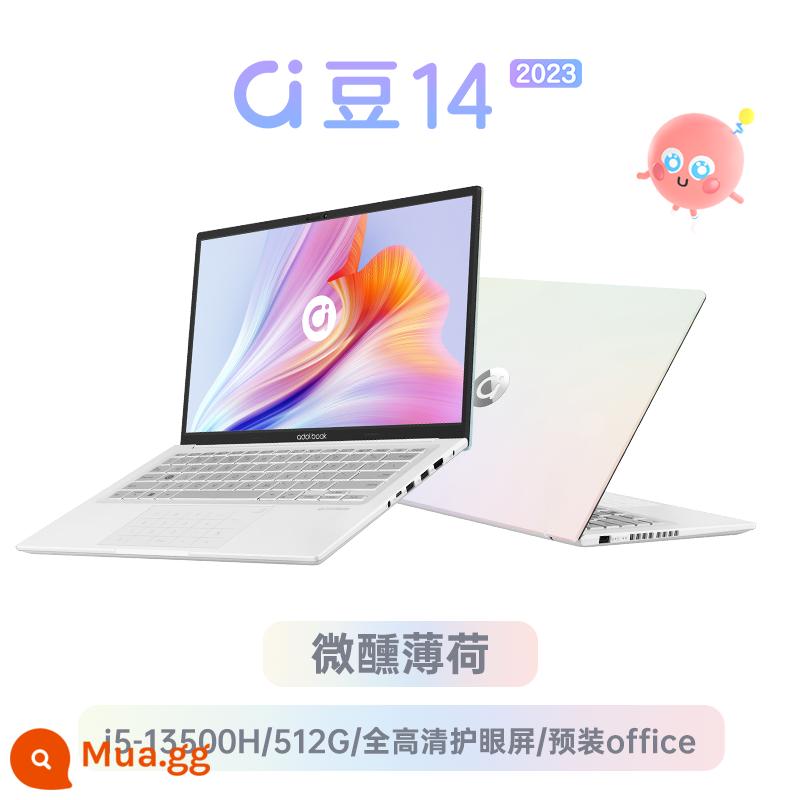 [Máy tính xách tay mỏng và nhẹ hiệu suất cao] ASUS a Bean 14 2023 Intel Core i5 thế hệ thứ 13 Máy tính xách tay mỏng và nhẹ 14 inch hiệu suất cao máy tính xách tay dành cho sinh viên văn phòng kinh doanh máy tính xách tay trò chơi chính thức - [Khuyến nghị hấp dẫn] Tipsy Mint/Áp suất tiêu chuẩn i5-13500H thế hệ thứ 13/Màn hình bảo vệ mắt Full HD/Văn phòng