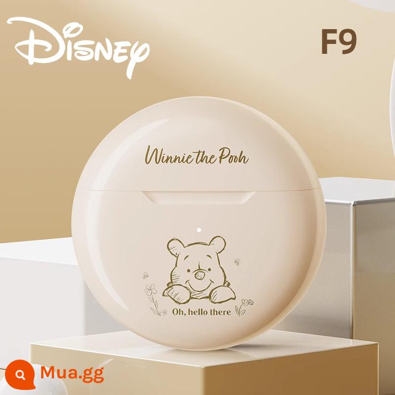 Tai Nghe Bluetooth Chính Hãng Disney Không Dây Thực Sự Chế Độ Chờ Siêu Dài Giảm Tiếng Ồn Áp Dụng Cho Apple Huawei Xiaomi 2023 Mới - Màu be - Winnie the Pooh [Kết nối ngay sau khi mở nắp + Giảm tiếng ồn cuộc gọi ENC + thời lượng pin siêu dài]