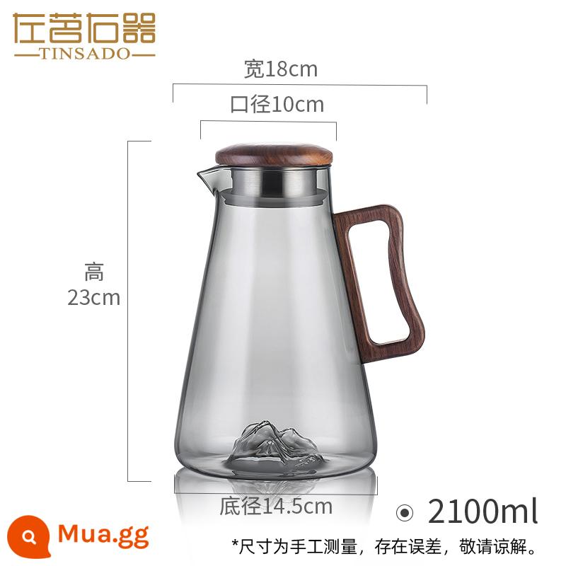 Thiết bị bên trái và phải Guanshan Cup với một cốc thủy tinh Men Mark Cup Cup Water Cup trong suốt TEBETAN TEA TEA - Tro nồi ngắm núi