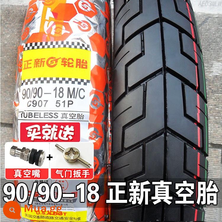 Zhengxin Tyre 90/90-18 lốp không săm 100/80-18 lốp địa hình lốp trước lốp sau lốp xe máy Hạ Môn - Lốp không săm 90/90-18 Zhengxin (bảo hành một năm)