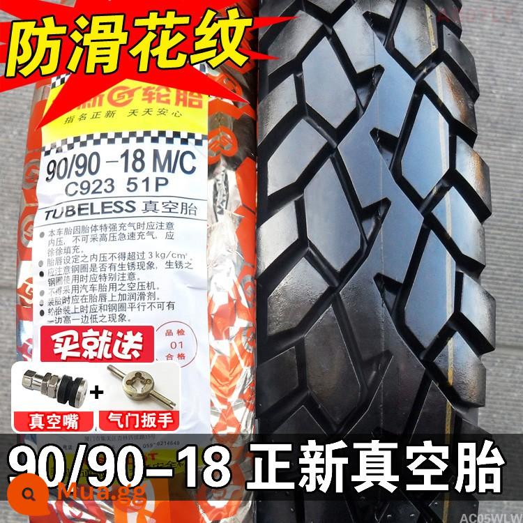 Zhengxin Tyre 90/90-18 lốp không săm 100/80-18 lốp địa hình lốp trước lốp sau lốp xe máy Hạ Môn - Lốp không săm 90/90-18 Zhengxin (loại chống trượt, bảo hành một năm)