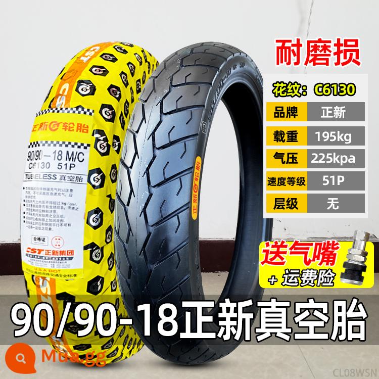 Zhengxin Tyre 90/90-18 lốp không săm 100/80-18 lốp địa hình lốp trước lốp sau lốp xe máy Hạ Môn - Lốp không săm 90/90-18 Zhengxin (chống mài mòn) (bảo hành một năm)