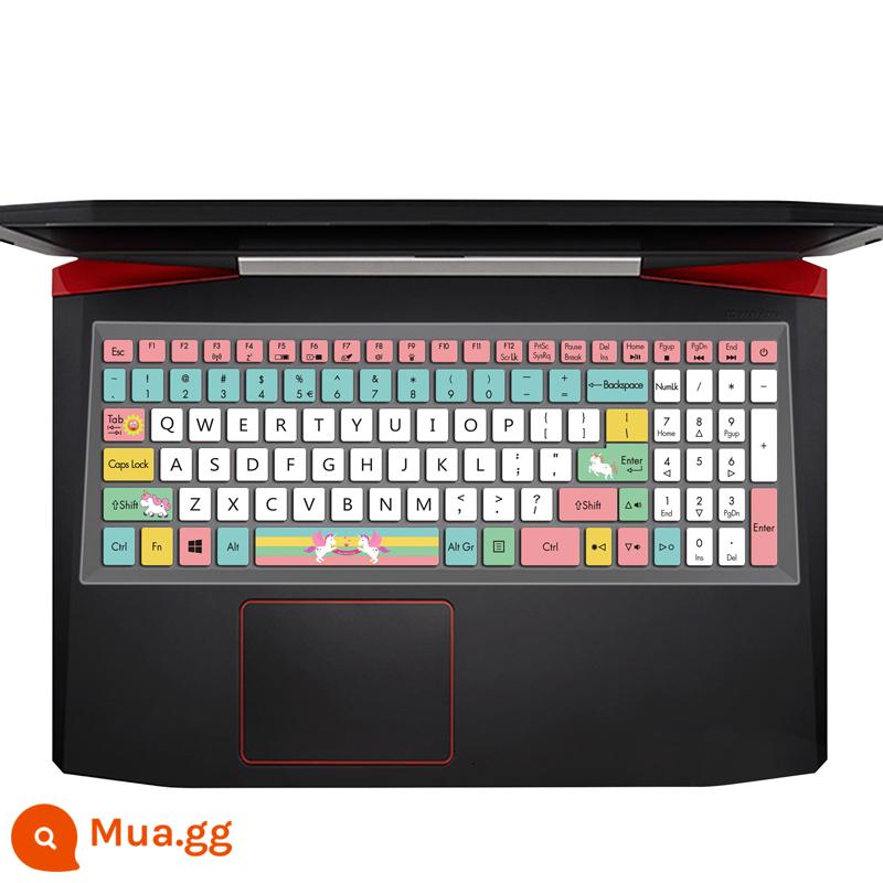 Acer Màng bảo vệ bàn phím Acer Shadow Knight 4 Máy tính xách tay AN515 NITRO 5 Đế che bụi máy tính Shadow Knight 3 thế hệ phiên bản nâng cao Vỏ silicon chống nước hình cô gái hoạt hình dễ thương - [Hiệp sĩ bóng tối 3] Kỳ lân