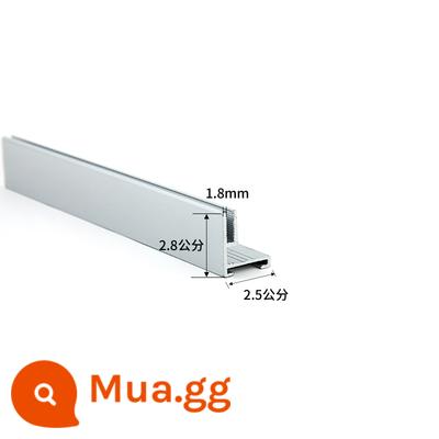 Cấu hình hộp đèn Kabu khung uv HD phim mềm hộp đèn túi cột h kéo vải hồ sơ biển quảng cáo hợp kim nhôm ngoài trời - Bạc một mặt 2,5 cm (dày 1,4)