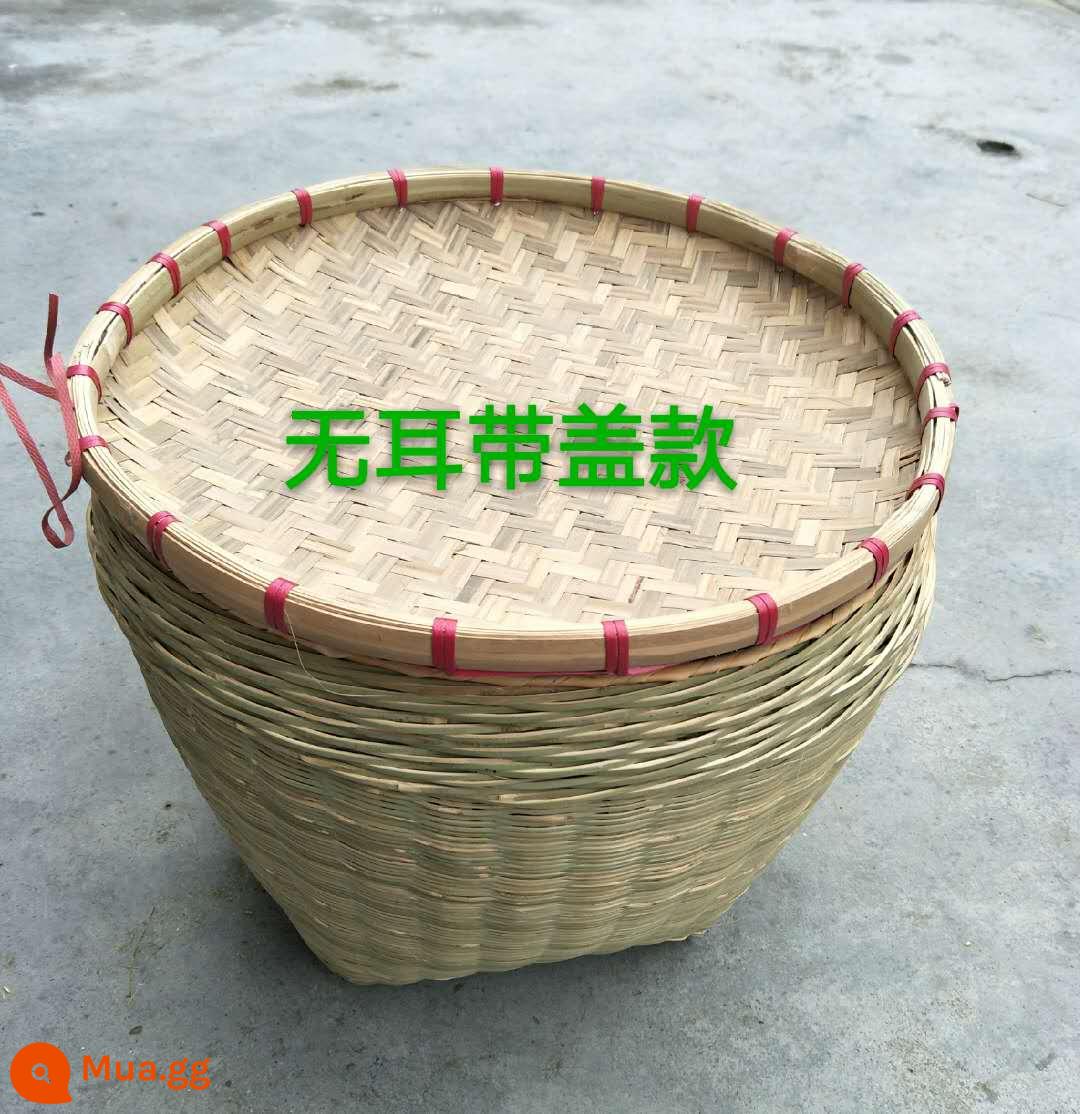 Giỏ tre lớn handmade, sản phẩm tre đan, giỏ tre, giỏ đựng thức ăn, giỏ đựng đồ, giỏ đám cưới, thùng quét rác - Đường kính 44cm, cao 35CM+vỏ tre