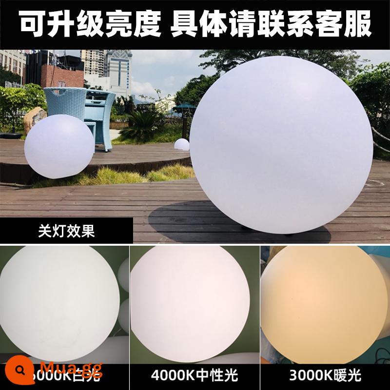 Đèn led bóng dạ quang ngoài trời bóng dạ quang năng lượng mặt trời đèn hình cầu chống nước sân bố trí sân vườn bãi cỏ trang trí - Độ sáng có thể được nâng cấp lên ánh sáng trung tính hoặc ấm áp