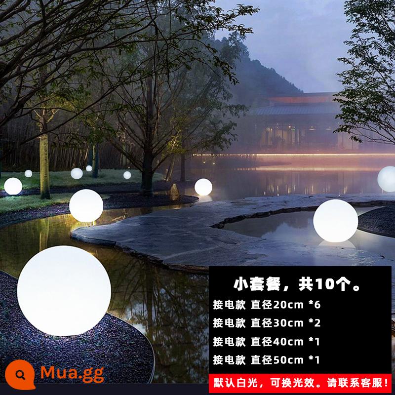 Đèn led bóng dạ quang ngoài trời bóng dạ quang năng lượng mặt trời đèn hình cầu chống nước sân bố trí sân vườn bãi cỏ trang trí - thực đơn nhỏ