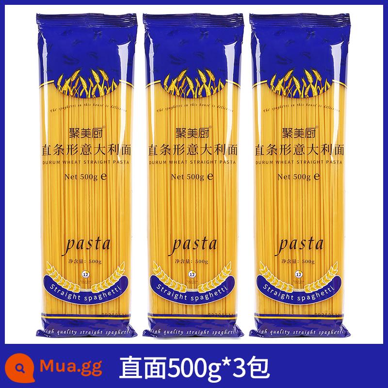 Bộ mì Ý ít béo mì ống kết hợp mì ống gia dụng mì ăn liền mì ống 500g - Trực tiếp mặt 500g*3 gói