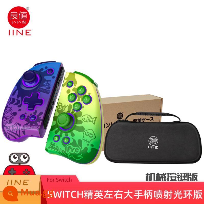 Giá trị tốt Nintendo Switch Joycon Elite Tay cầm chuyên nghiệp Bluetooth NS xung quanh Demon Mech Wake Up - con công màu xanh